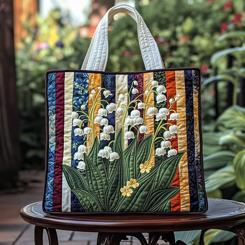 Whispering Lily Quilted Tote Bag GFTOTP11879