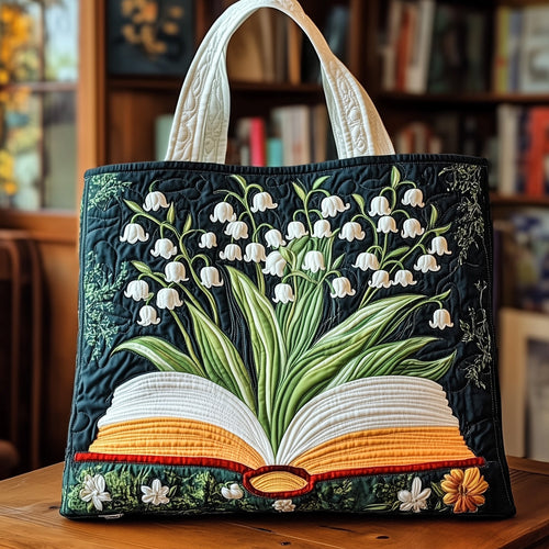 Blooming Pages Quilted Tote Bag GFTOTP11880