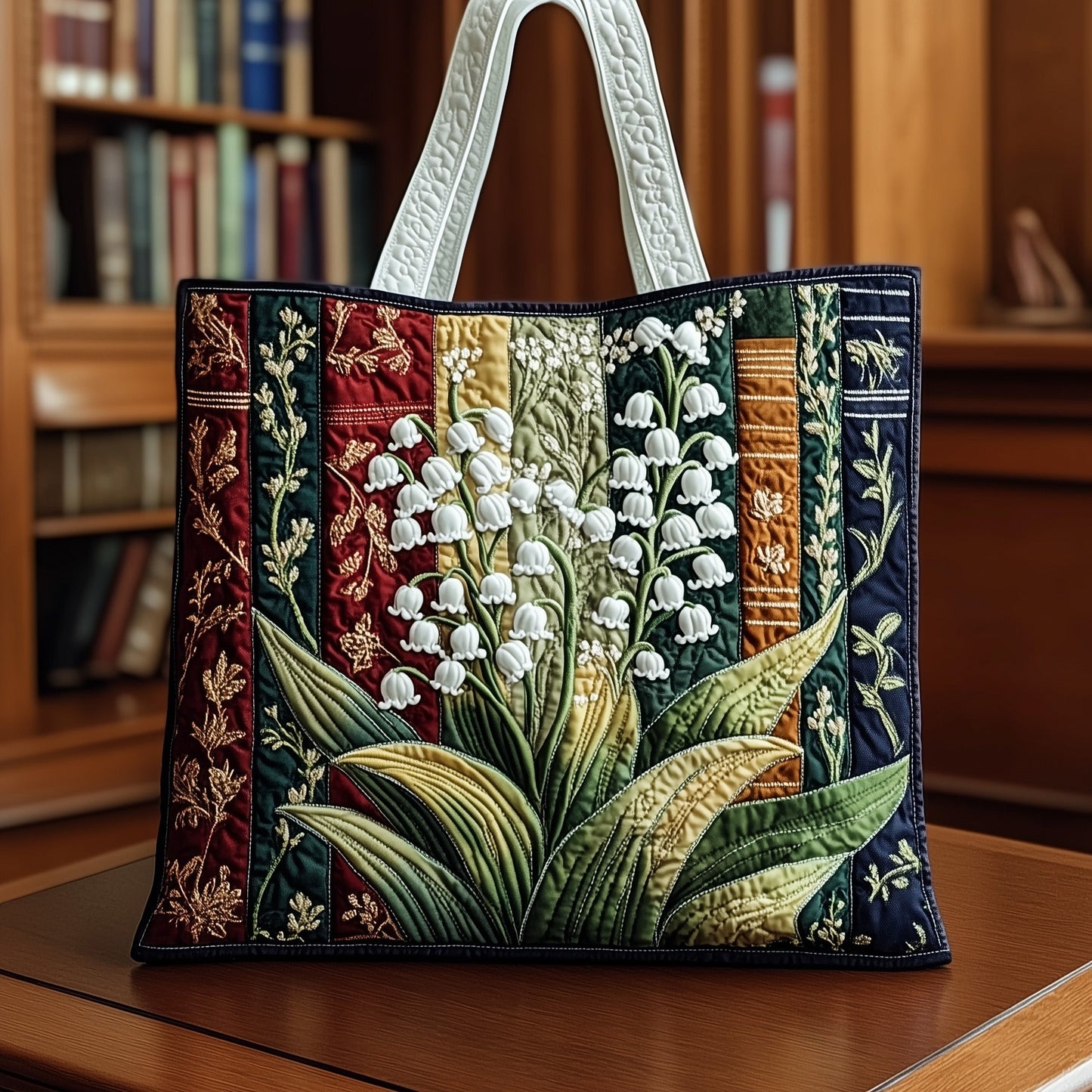 Blooming Pages Quilted Tote Bag GFTOTP11881