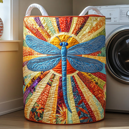 Dragonfly Charm Quilted Laundry Basket GFTOTP11885