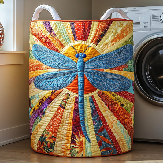 Dragonfly Charm Quilted Laundry Basket GFTOTP11885