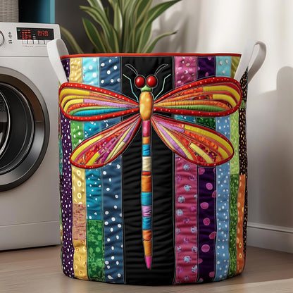 Dragonfly Charm Quilted Laundry Basket GFTOTP11887