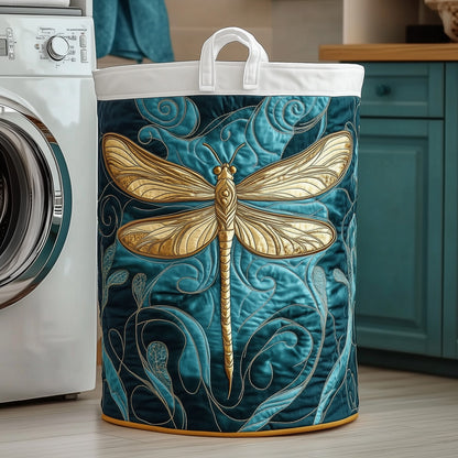 Dragonfly Charm Quilted Laundry Basket GFTOTP11888