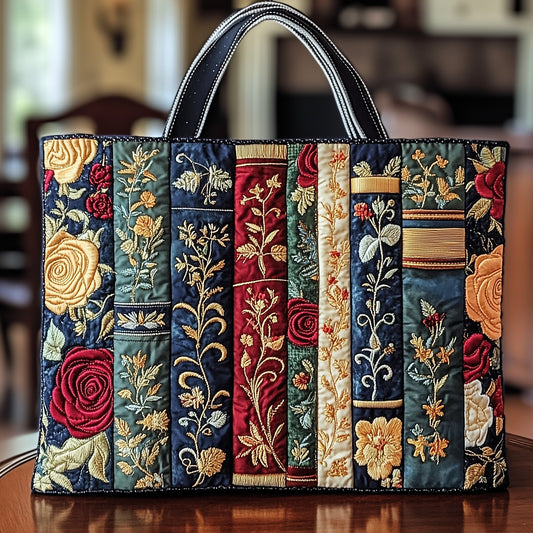 Bookish Quilted Tote Bag GFTOTP11897