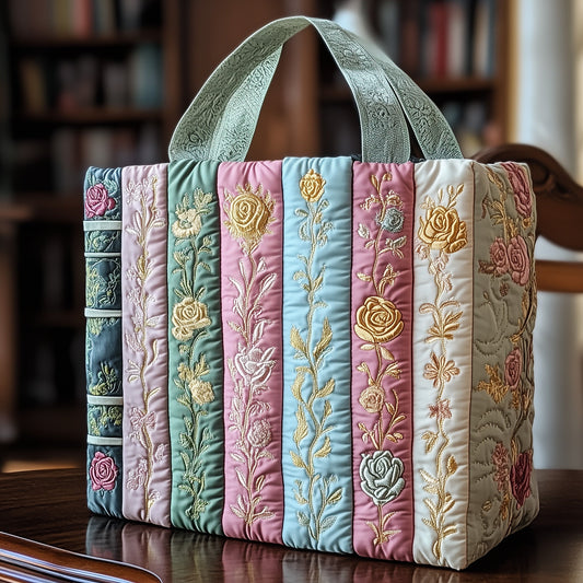 Bookish Quilted Tote Bag GFTOTP11898