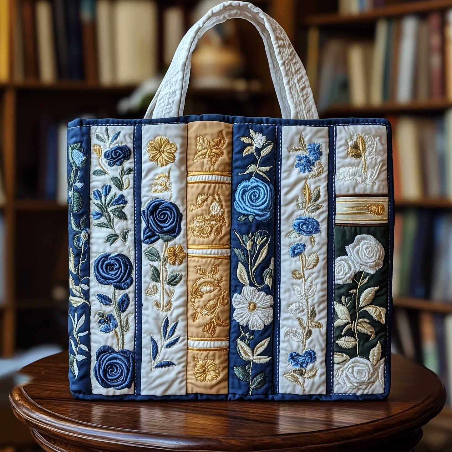 Bookish Quilted Tote Bag GFTOTP11901