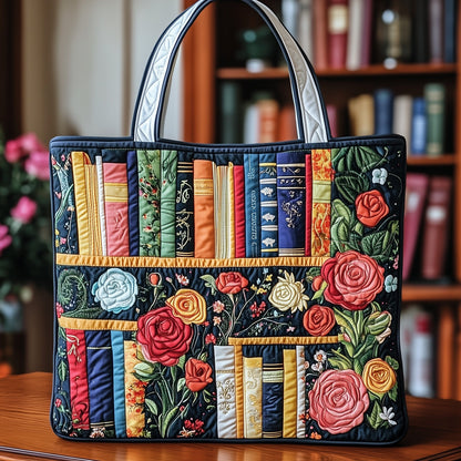 Bookish Quilted Tote Bag GFTOTP11902
