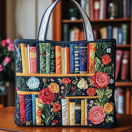 Bookish Quilted Tote Bag GFTOTP11902