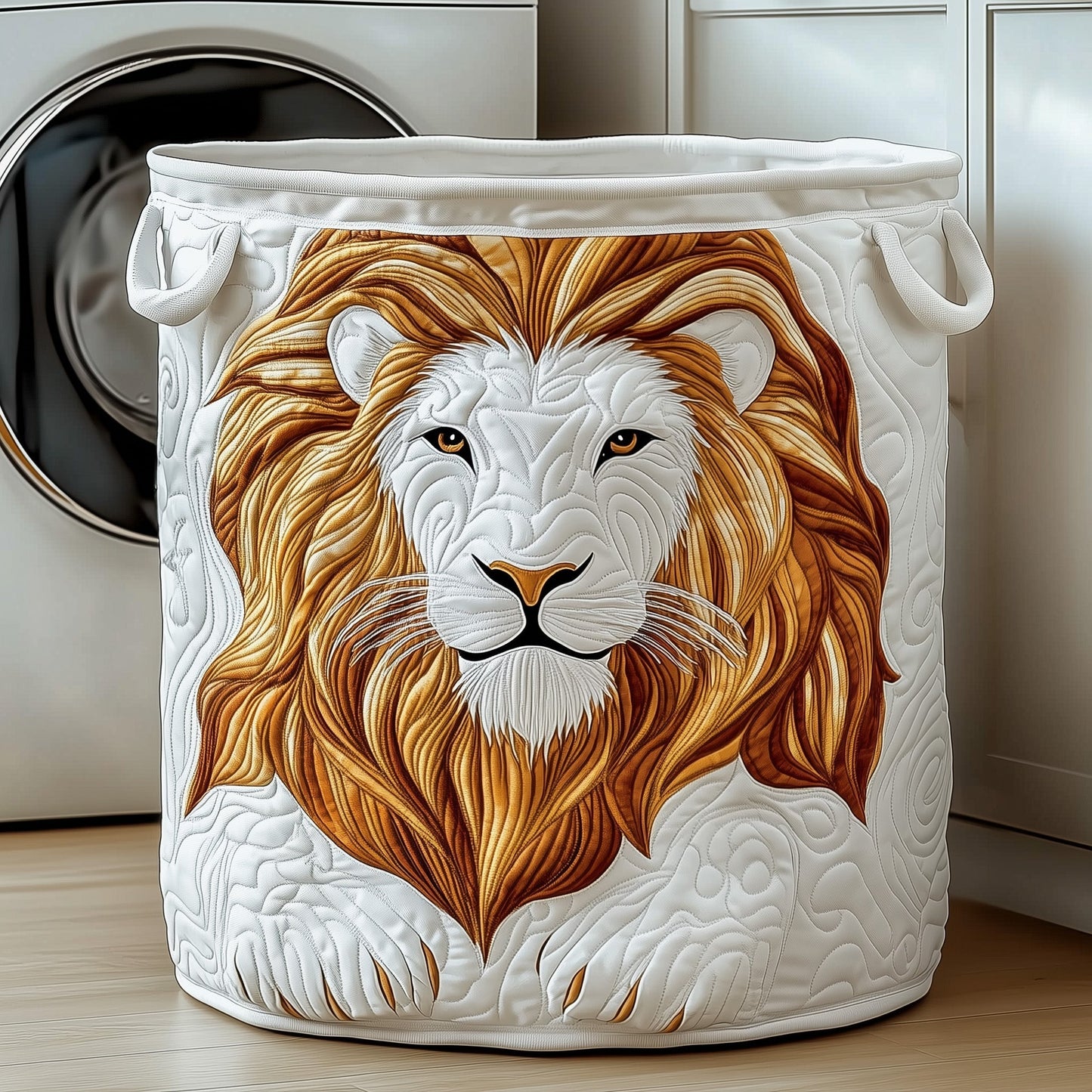 Majestic Lion Quilted Laundry Basket GFTOTP11923