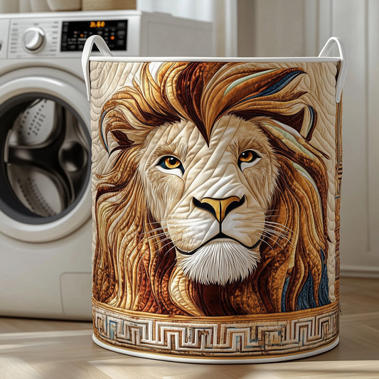 Majestic Lion Quilted Laundry Basket GFTOTP11930