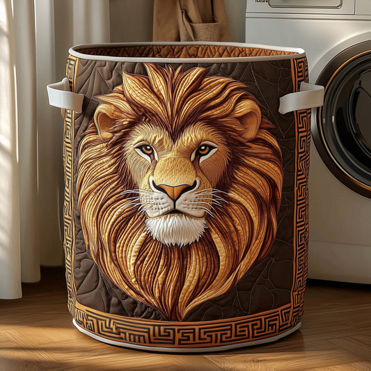 Majestic Lion Quilted Laundry Basket GFTOTP11931