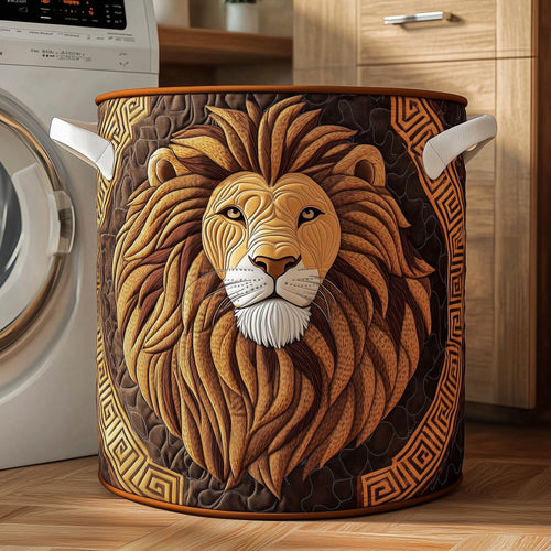 Majestic Lion Quilted Laundry Basket GFTOTP11932