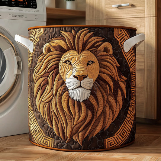Majestic Lion Quilted Laundry Basket GFTOTP11932