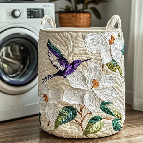 Elegant Magnolia Quilted Laundry Basket GFTOTP11933