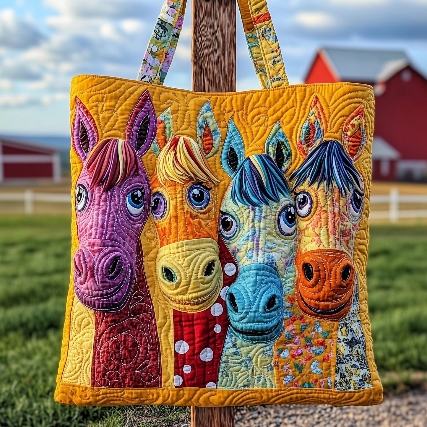 Goofy Hooves Quilted Tote Bag GFTOTP11954