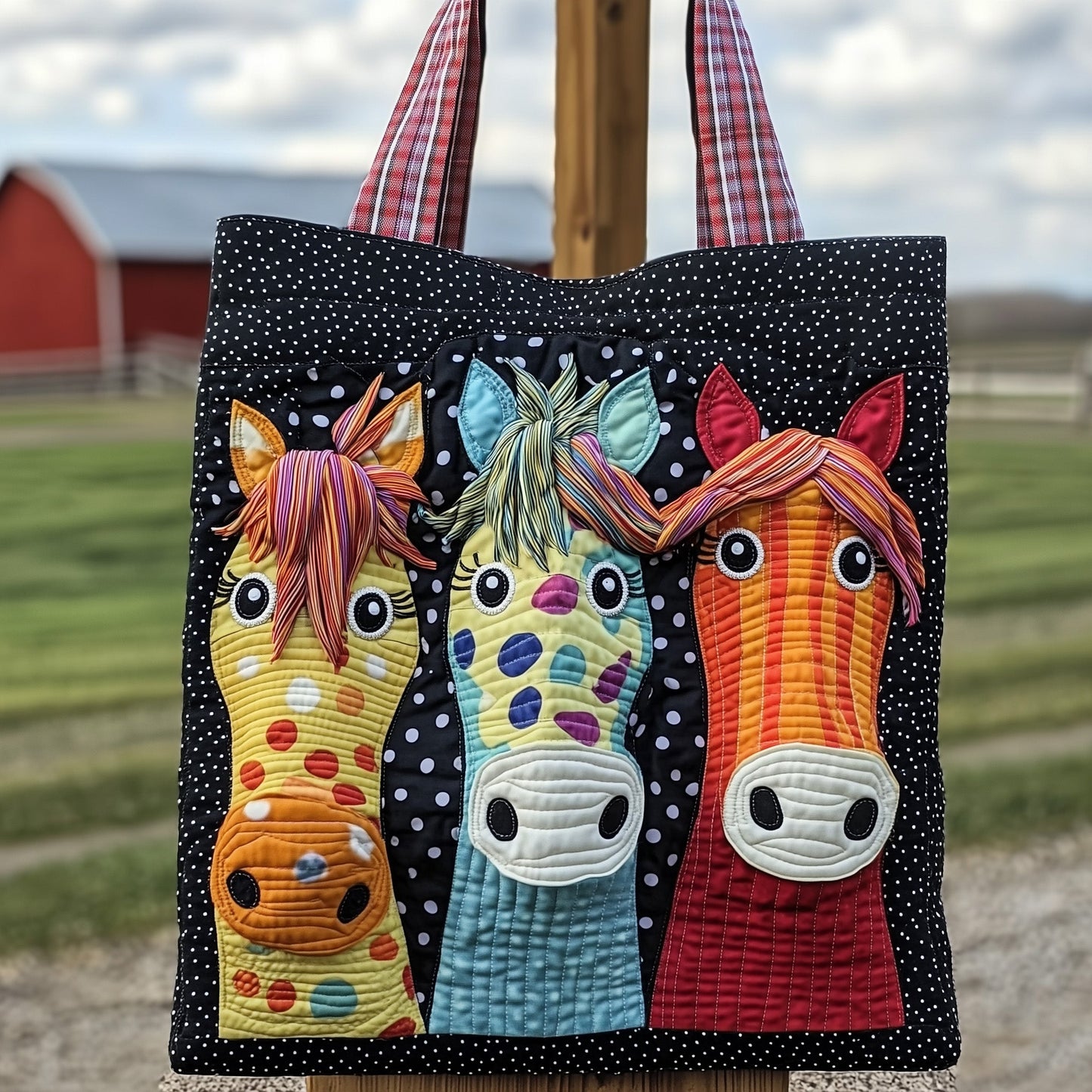 Happy Hooves Quilted Tote Bag GFTOTP11961