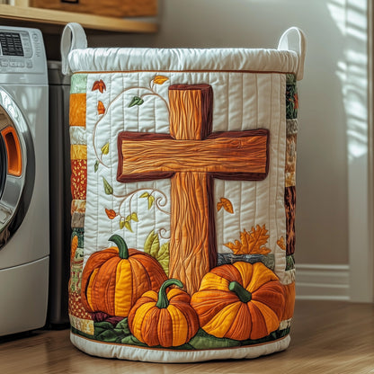 Fall for Jesus Quilted Laundry Basket GFTOTP11962
