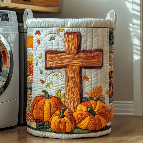 Fall for Jesus Quilted Laundry Basket GFTOTP11962