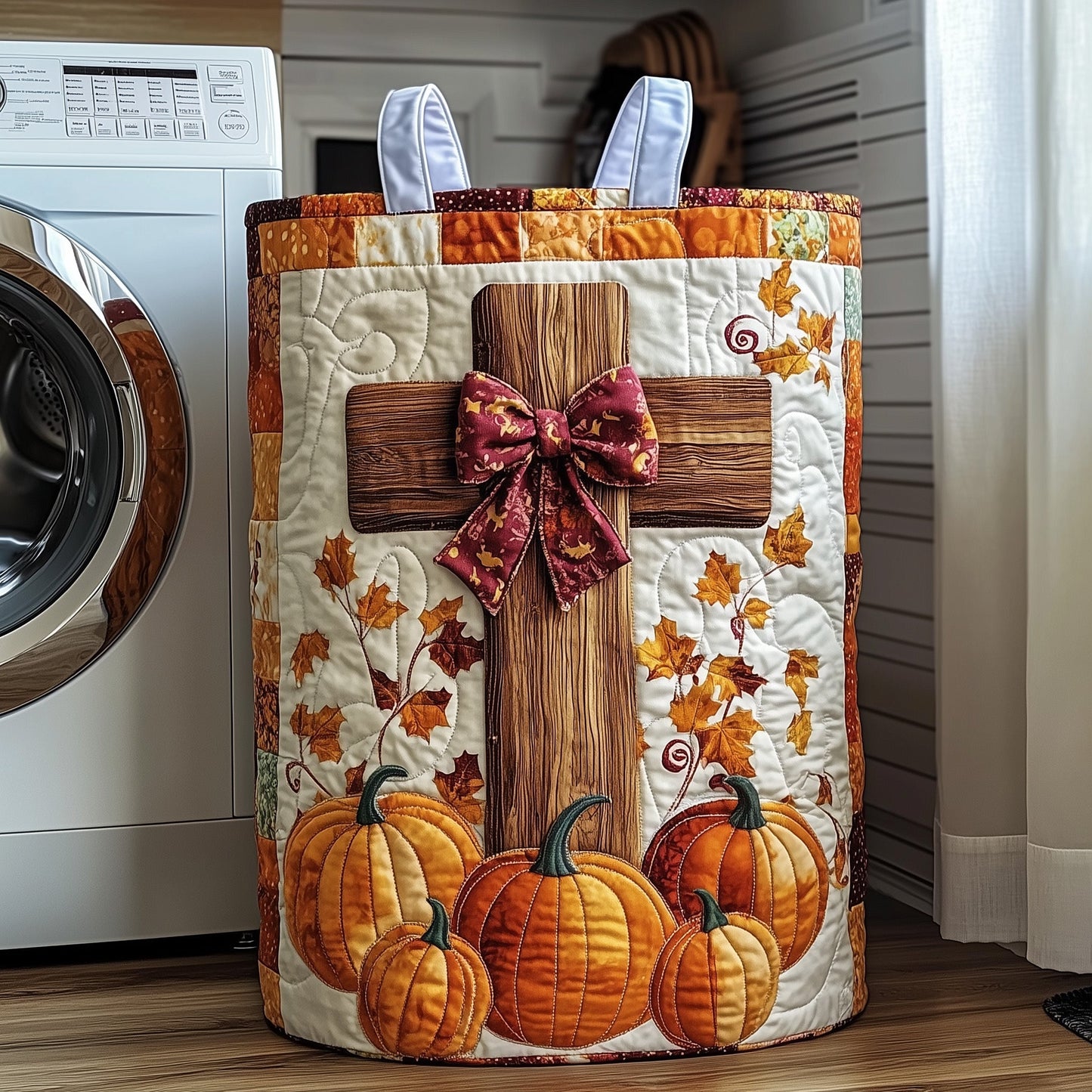 Fall for Jesus Quilted Laundry Basket GFTOTP11963
