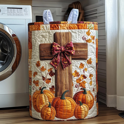 Fall for Jesus Quilted Laundry Basket GFTOTP11963