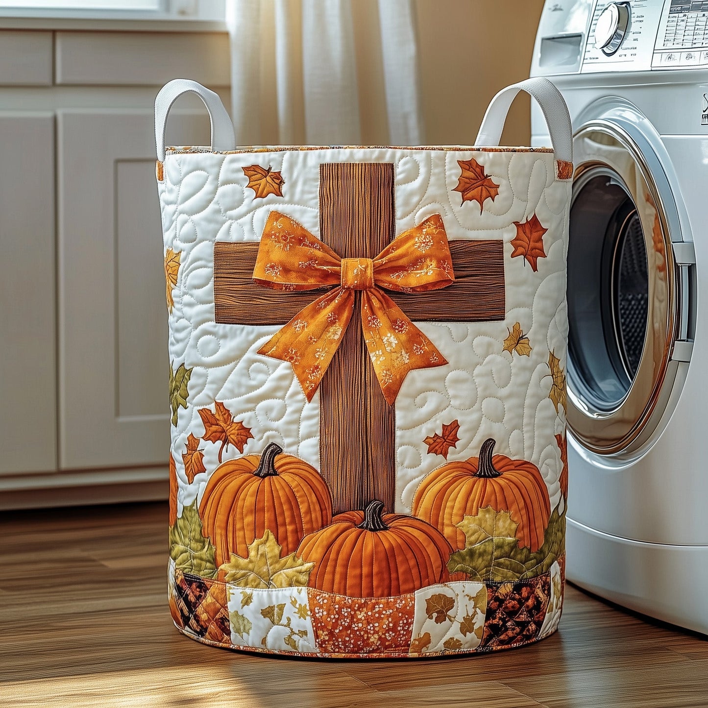 Fall for Jesus Quilted Laundry Basket GFTOTP11964