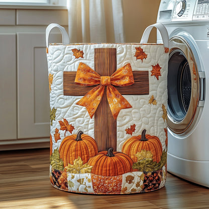 Fall for Jesus Quilted Laundry Basket GFTOTP11964