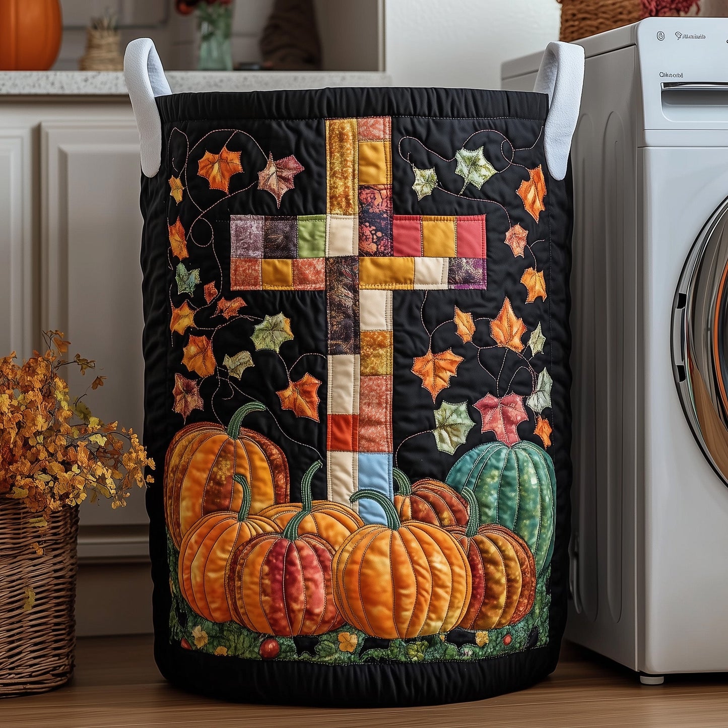 Fall for Jesus Quilted Laundry Basket GFTOTP11965