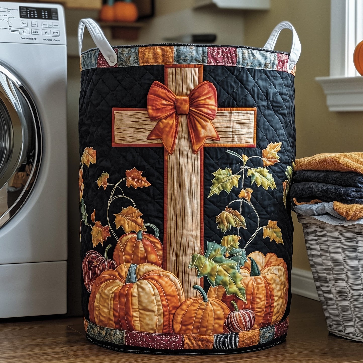Fall for Jesus Quilted Laundry Basket GFTOTP11969