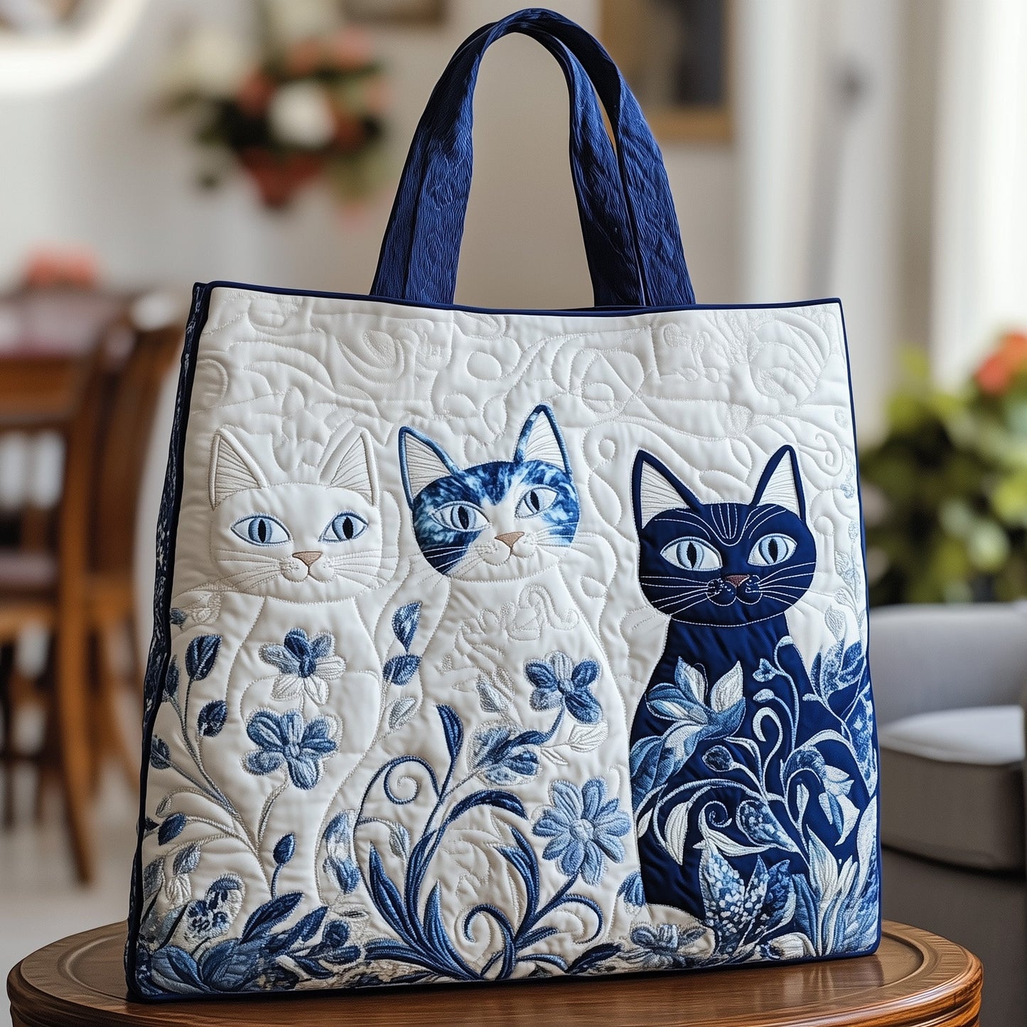 Ceramic Charm Quilted Tote Bag GFTOTP12013