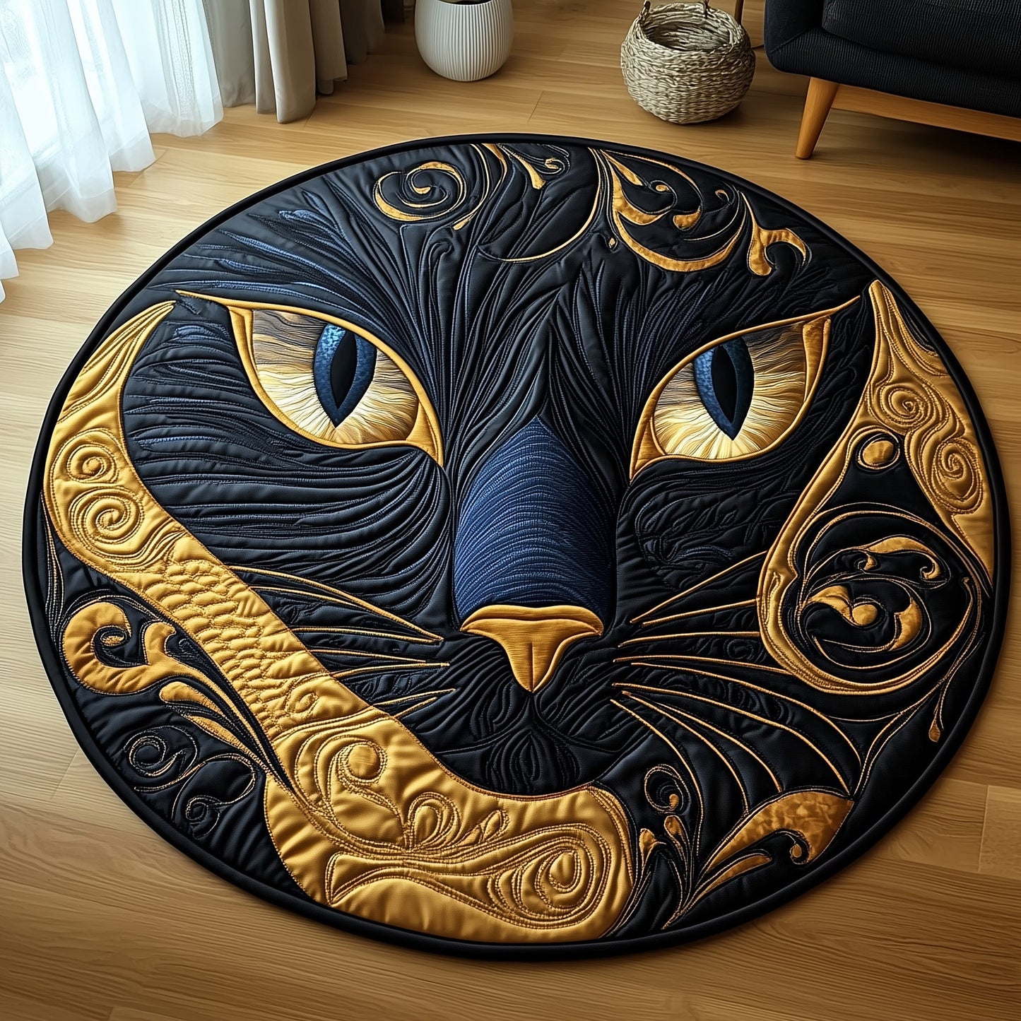 Catitude Quilted Round Mat GFTOTP12019