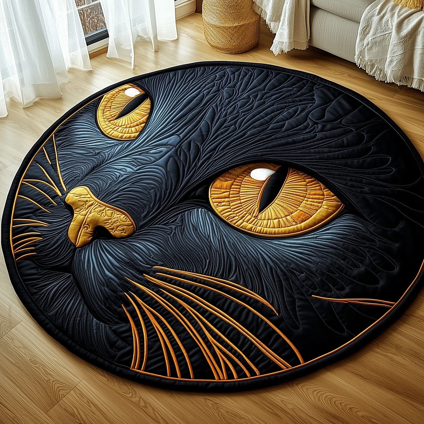 Catitude Quilted Round Mat GFTOTP12021