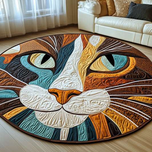 Catitude Quilted Round Mat GFTOTP12027