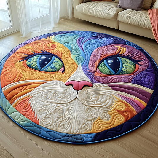 Catitude Quilted Round Mat GFTOTP12028