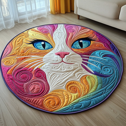 Catitude Quilted Round Mat GFTOTP12029
