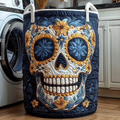 Fiesta Skull Quilted Laundry Basket GFTOTP12038