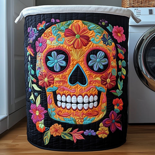 Fiesta Skull Quilted Laundry Basket GFTOTP12039