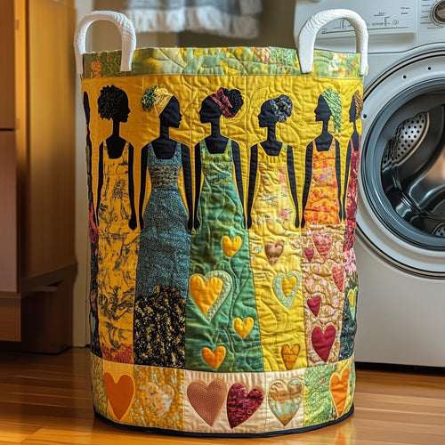 Golden Queens Quilted Laundry Basket GFTOTP12042