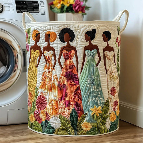 Divine Beauty Quilted Laundry Basket GFTOTP12047