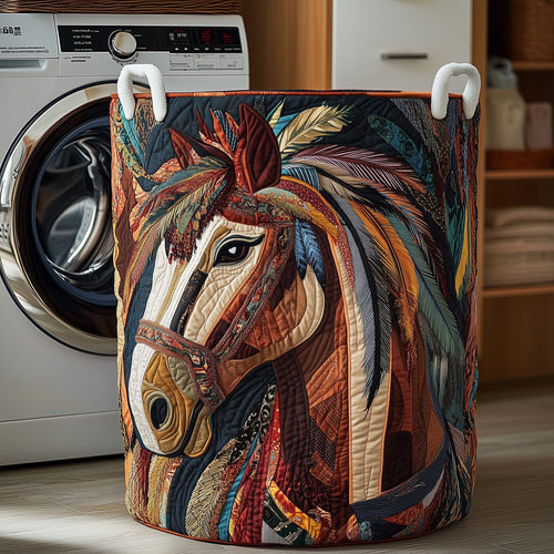 Native Charm Quilted Laundry Basket GFTOTP12061