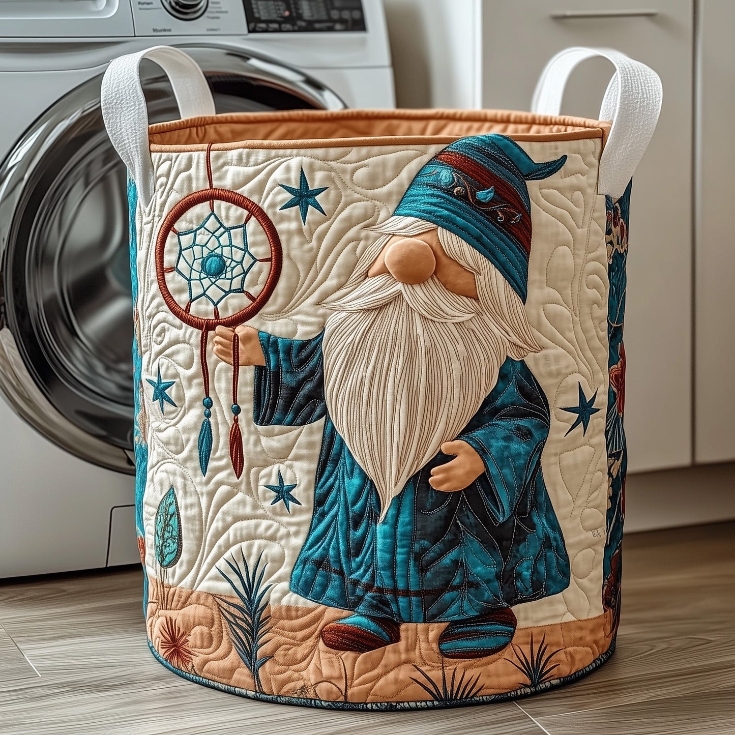 Native Charm Quilted Laundry Basket GFTOTP12062