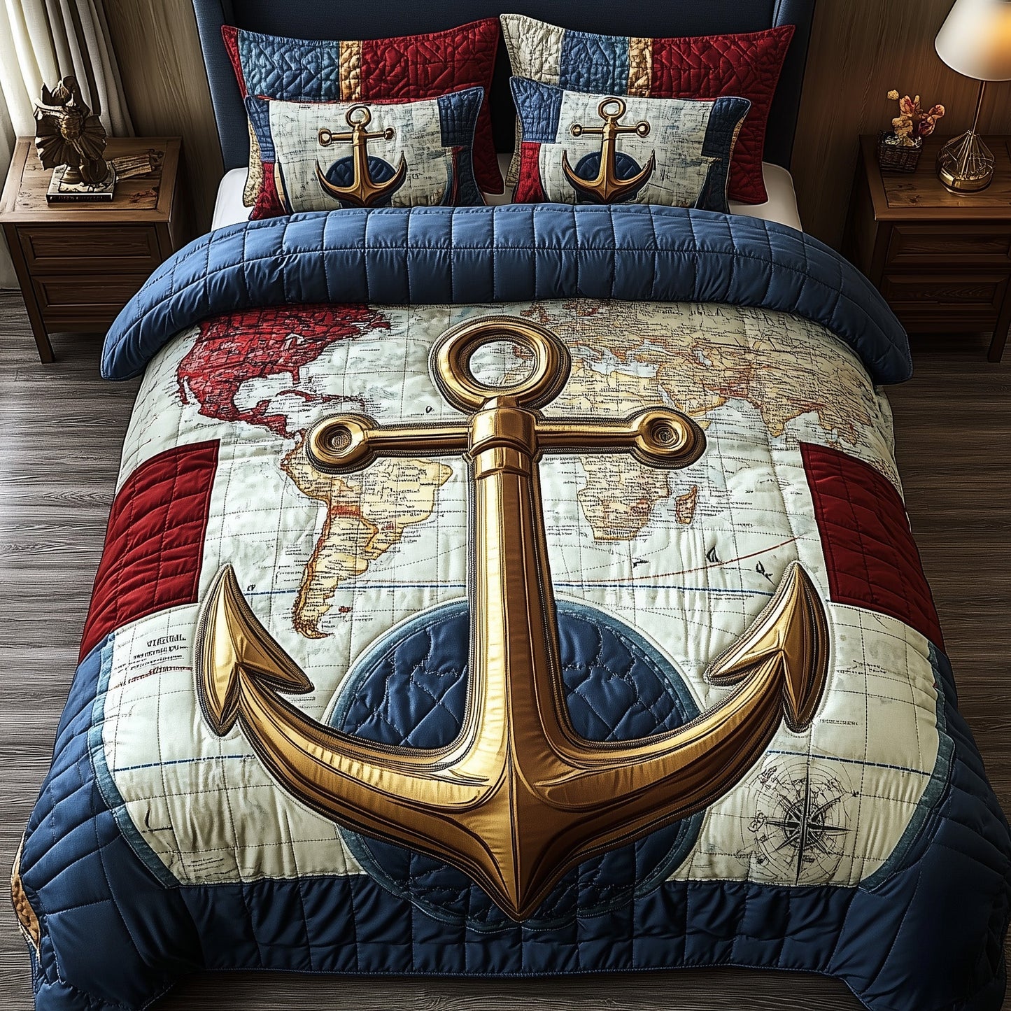 Nautical Anchor Duvet Cover Set GFTOTP12064
