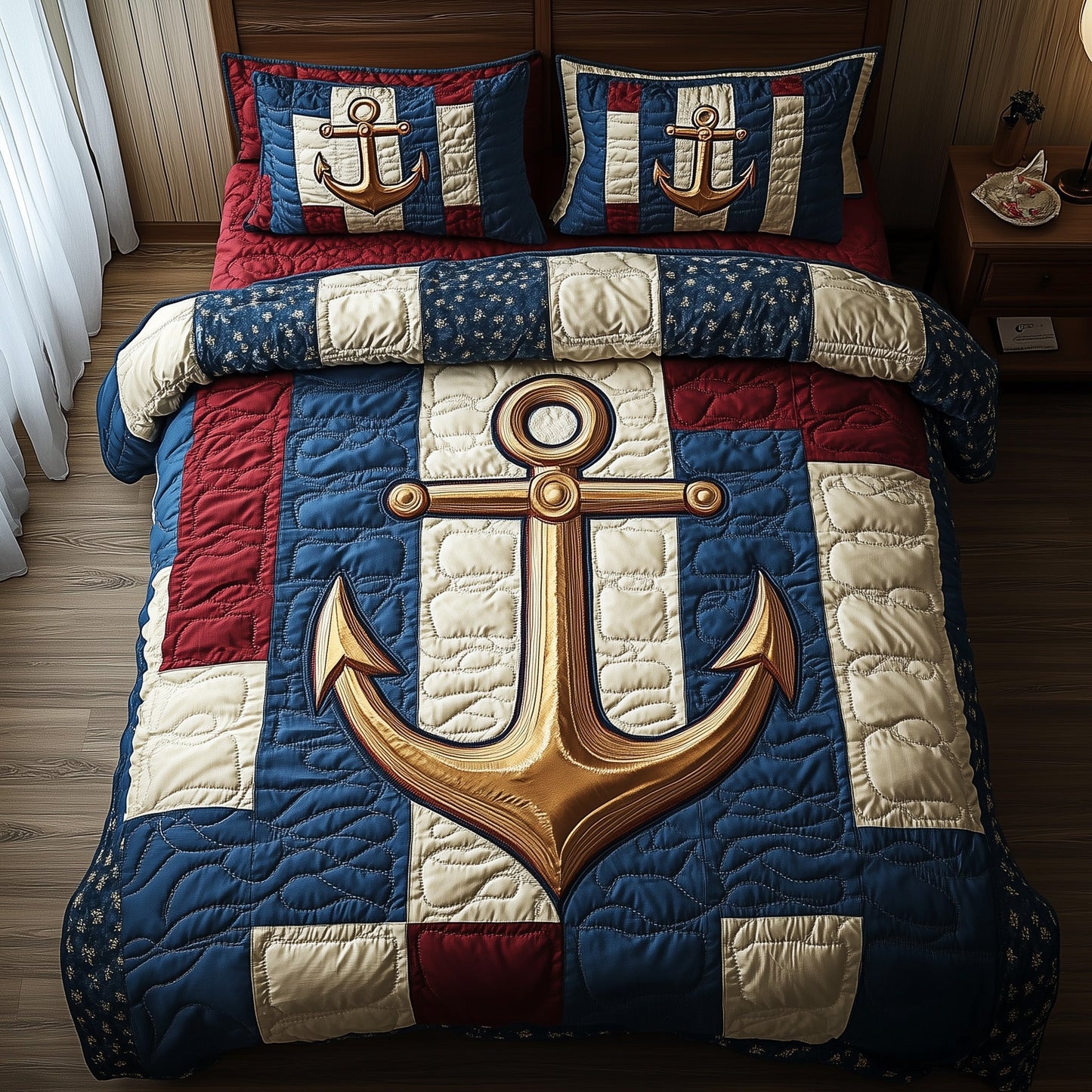Nautical Anchor Duvet Cover Set GFTOTP12065