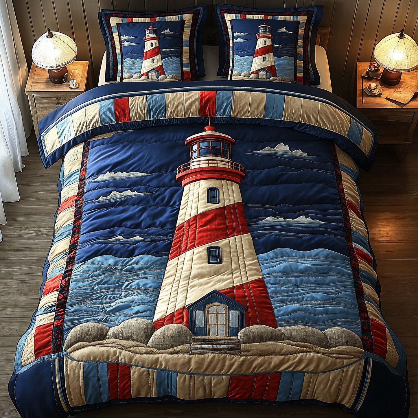 Nautical Lighthouse Duvet Cover Set GFTOTP12069