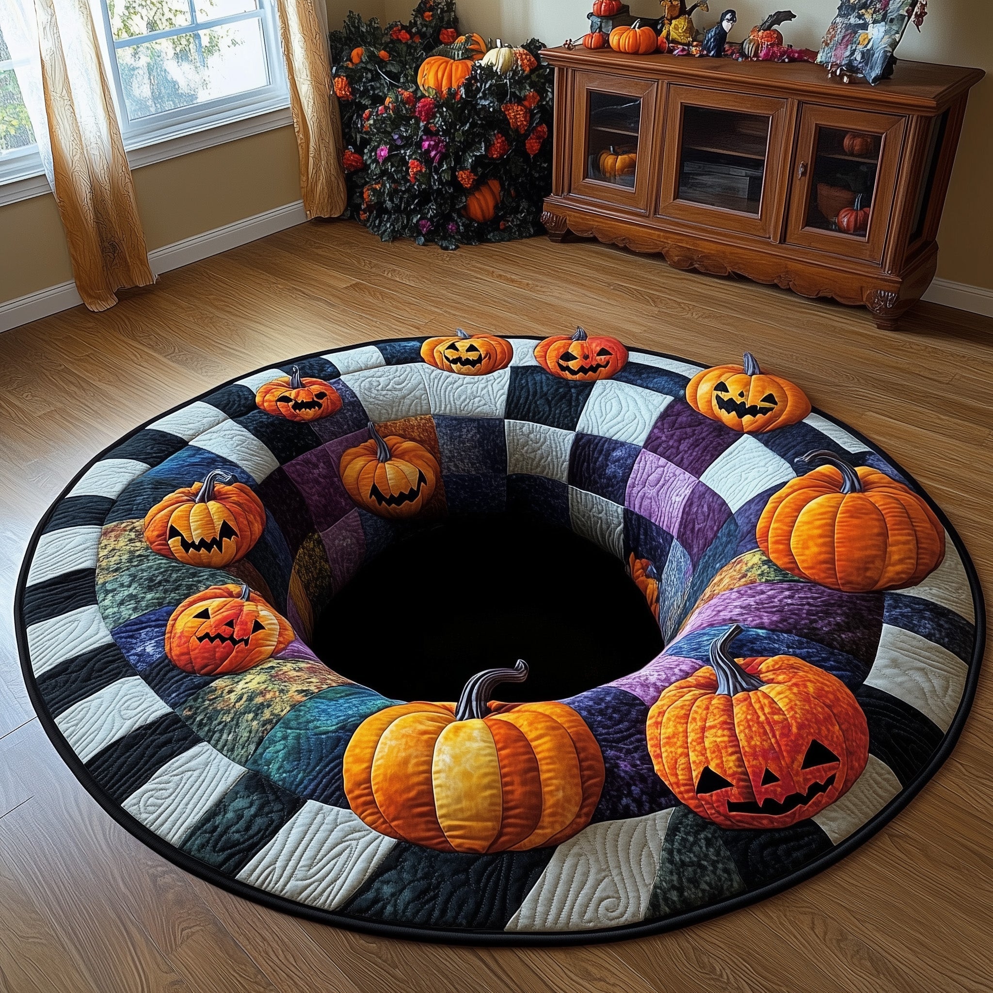 Trick or Treat Quilted Round Mat GFTOTP12086 – Patchique Store