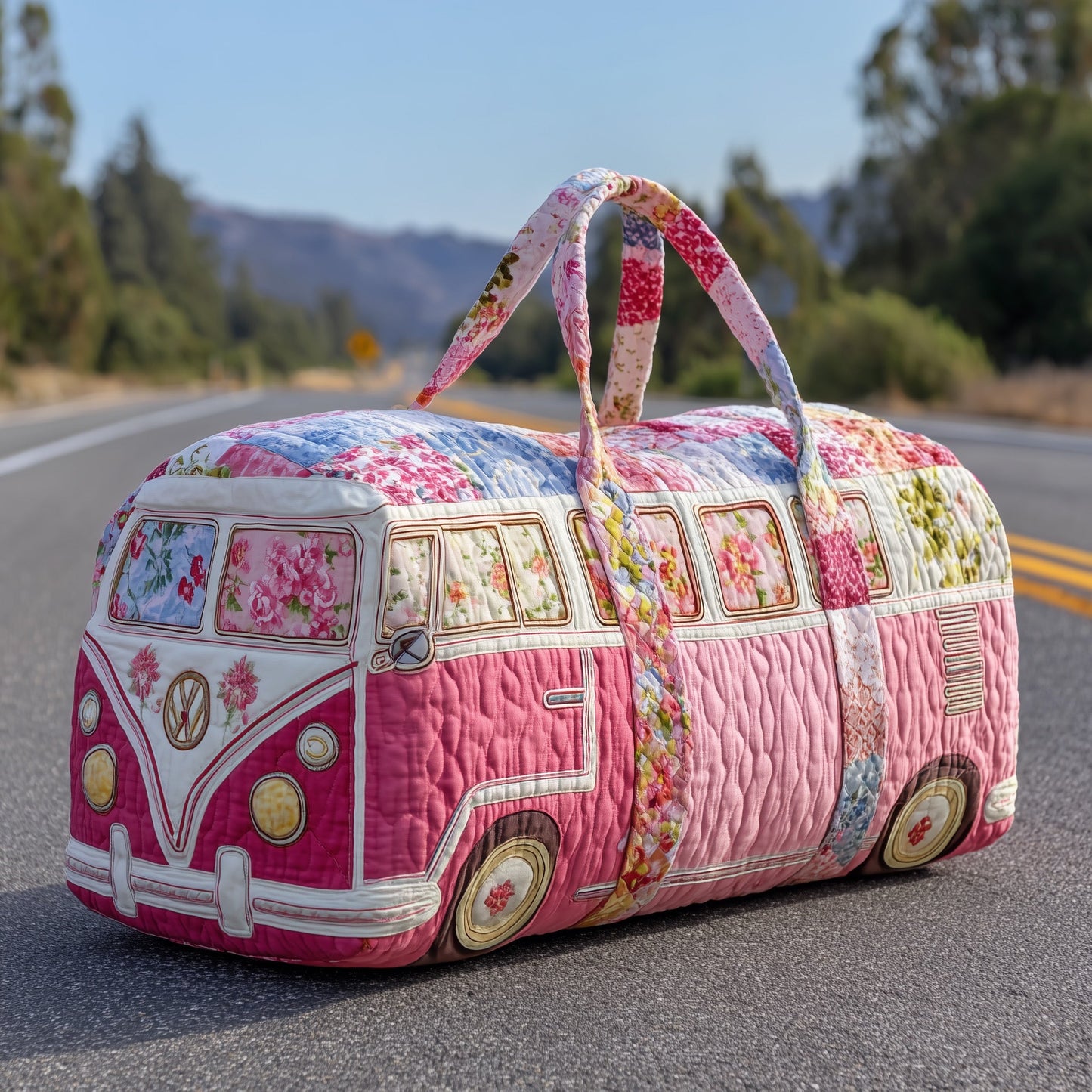 Vintage Van Quilted Duffle Bag GFTOTP12125