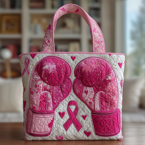 Pink Fighter Quilted Tote Bag GFTOTP12129