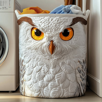 Majestic Owl Quilted Laundry Basket GFTOTP12140