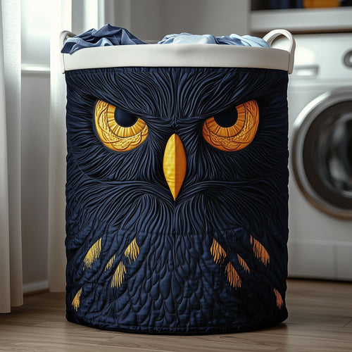Majestic Owl Quilted Laundry Basket GFTOTP12143