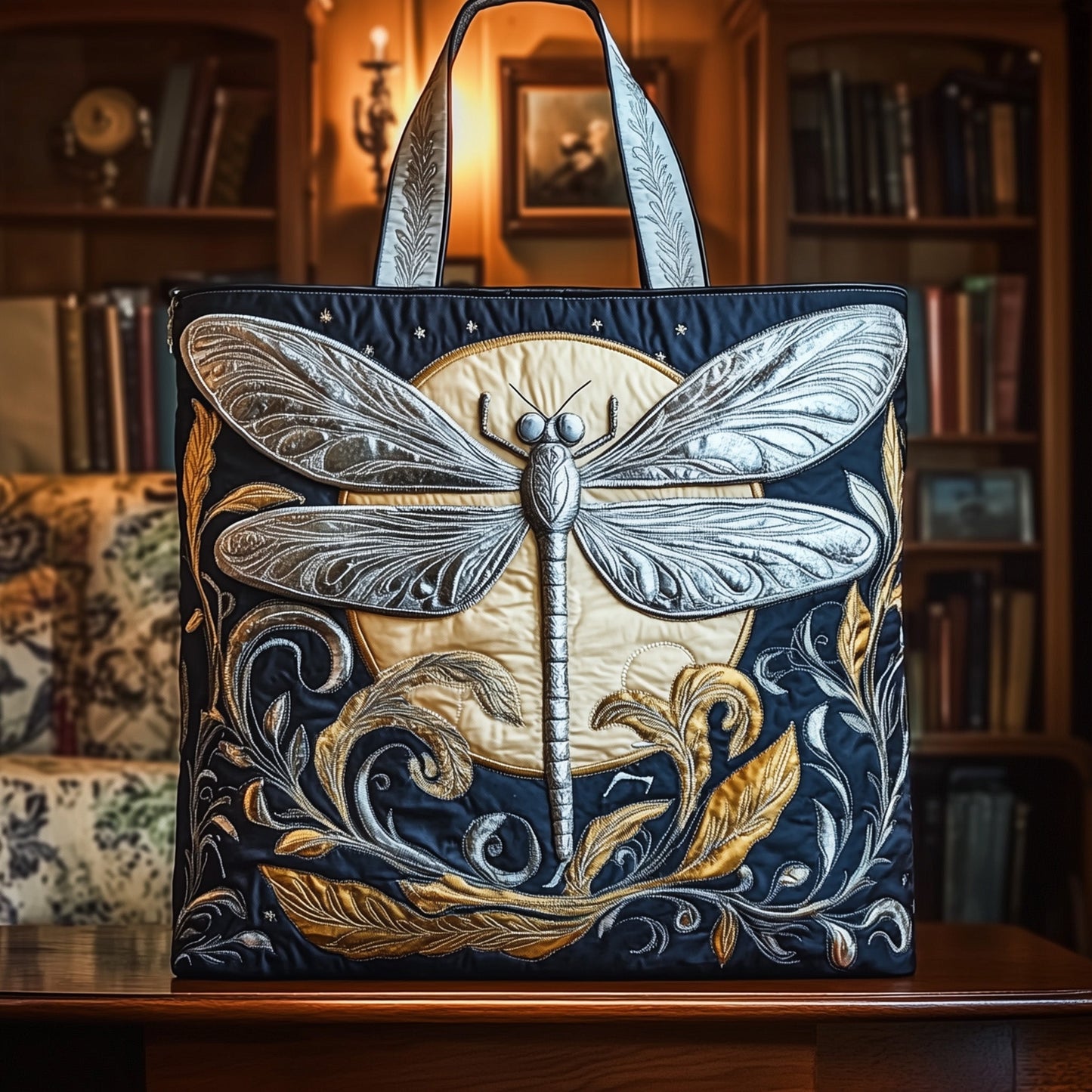 Elegant Wings Quilted Tote Bag GFTOTP12160