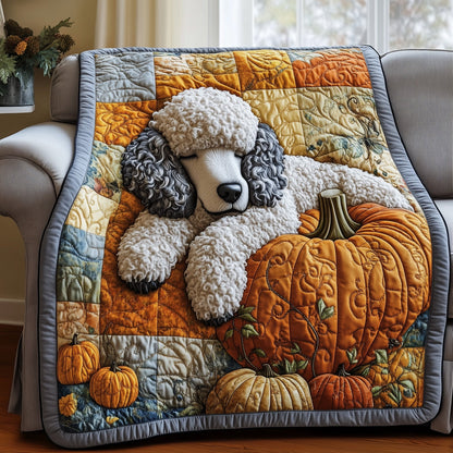 Lazy Poodle Charm Quilted Blanket GFTOTP12186